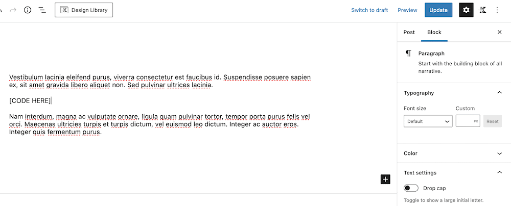 Google E-Tablo Verileri Bir WordPress Web Sitesinde Nasıl Yayınlanır 10 A placeholder in the WordPress Block Editor.