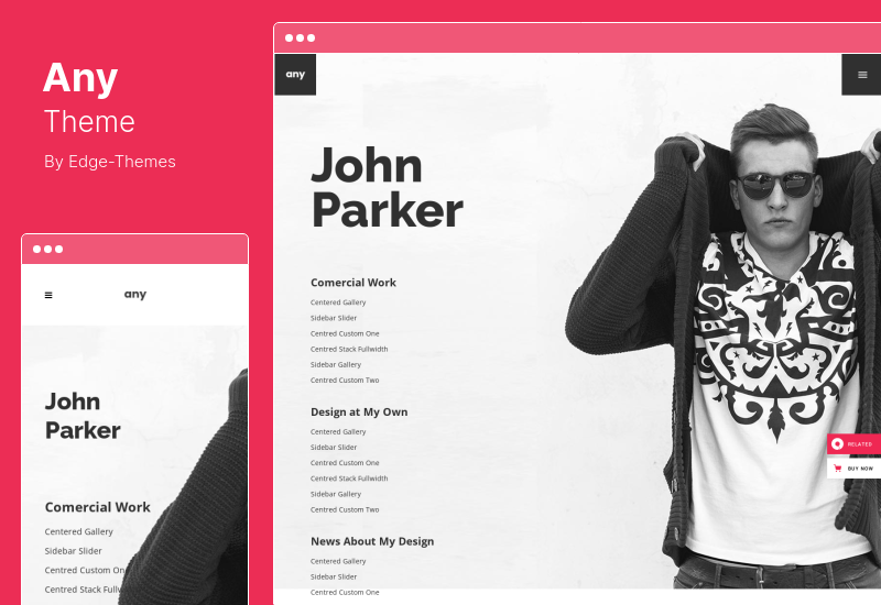 Herhangi Bir Tema - Freelancer Portföy WordPress Teması