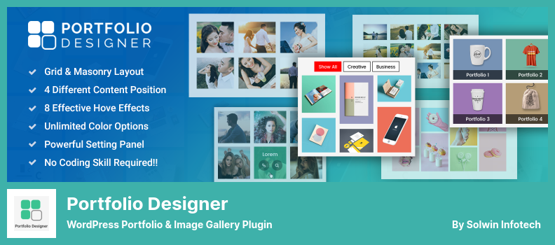 Plugin de Designer de Portfólio - Plugin de Portfólio e Galeria de Imagens do WordPress