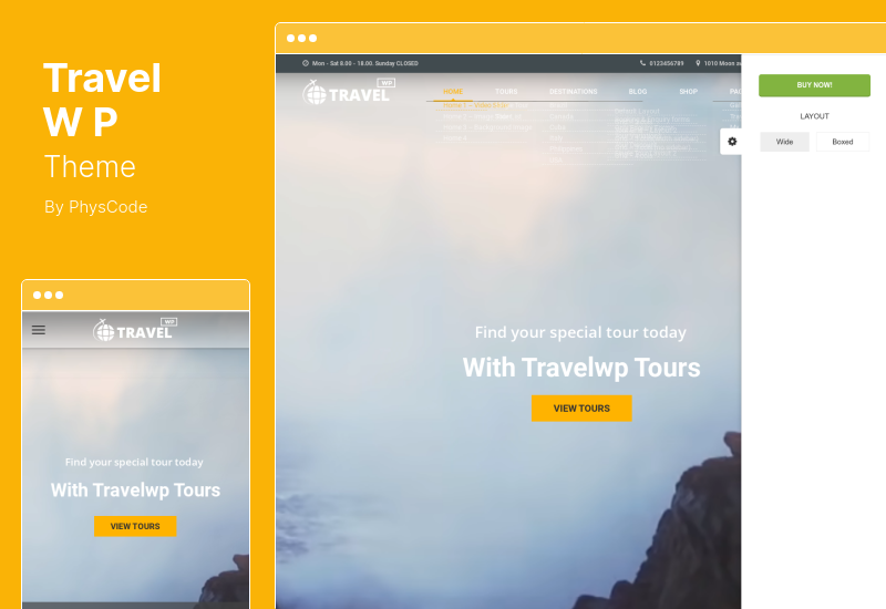 旅遊 WP 主題 - 旅遊預訂 WordPress 主題