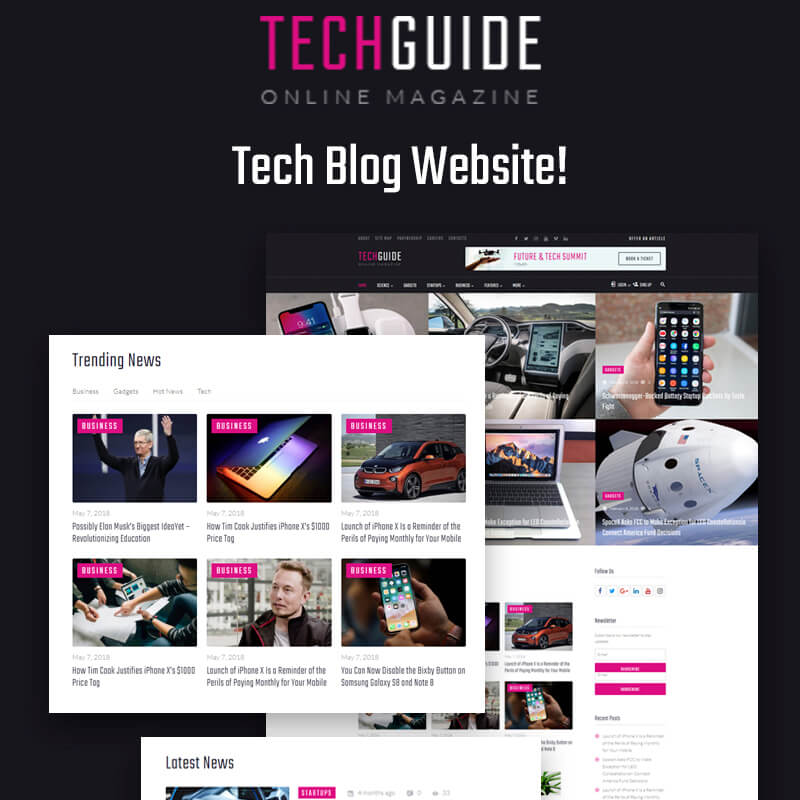 Techguide-Tech BlogElementorWordPressテーマ