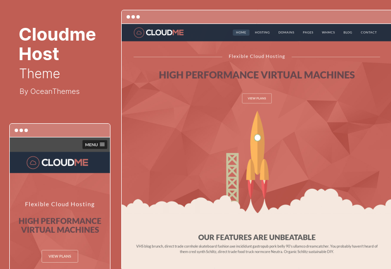 Tema Host Cloudme - Hospedagem WordPress Tema