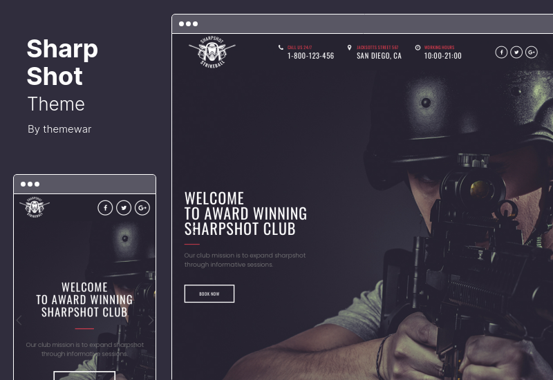 SharpShot Theme - ธีม WordPress ที่ตอบสนอง