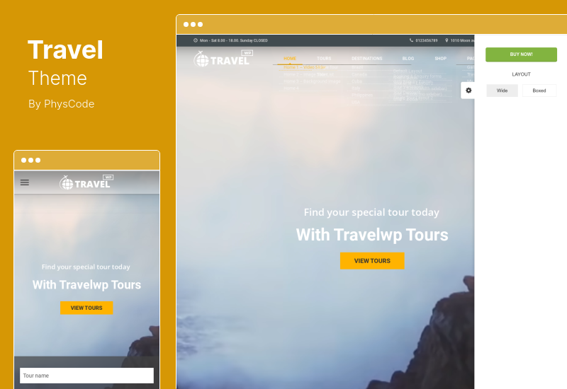 旅遊主題 - 旅遊預訂 WordPress 主題