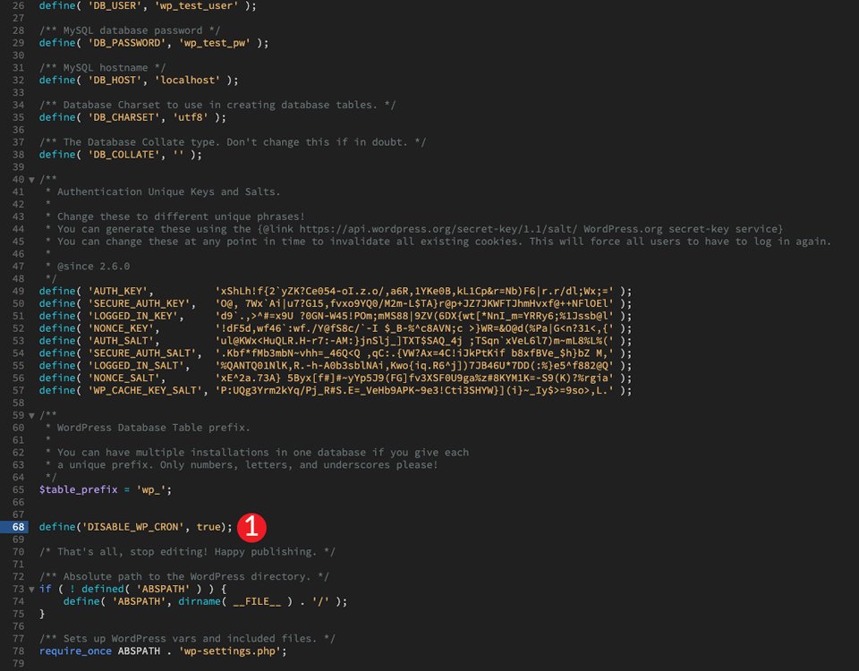 wp-config 편집