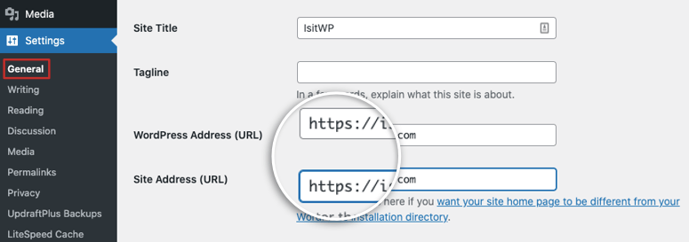 wordpress'te genel ayarlar - IsItWP - Ücretsiz WordPress Tema Dedektörü general settings in wordpress