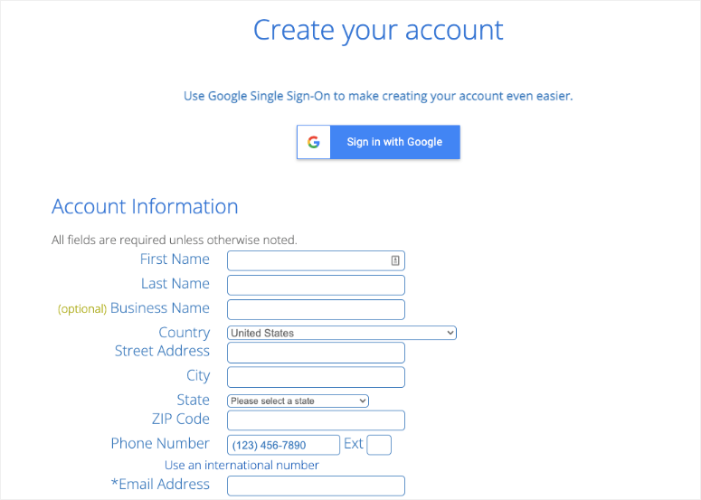 bluehost ile bir hesap oluşturun - IsItWP - Ücretsiz WordPress Tema Dedektörü create an account with bluehost