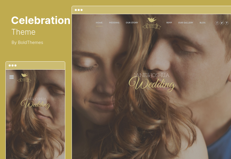 ธีมการเฉลิมฉลอง - ธีมงานแต่งงานเรอูนียง WordPress
