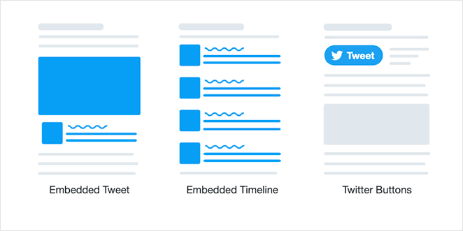 twitter-yayın aracı - SeedProd Twitter publish tool embed options
