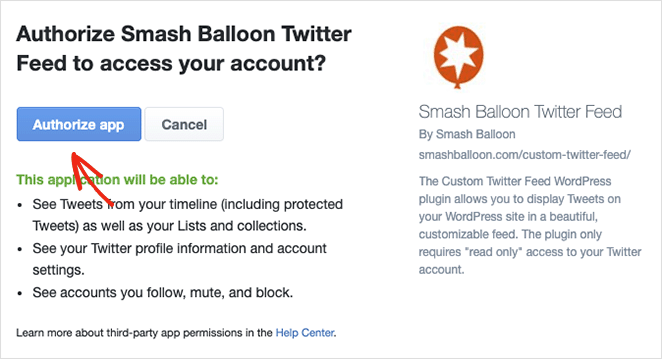 yetkilendirme-twitter-app - SeedProd Authorize twitter app