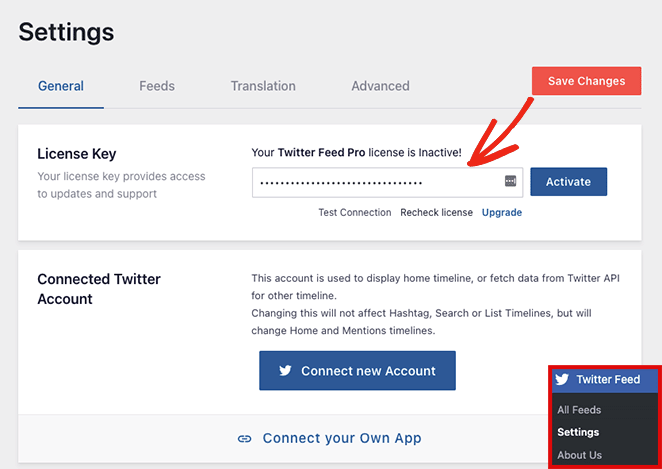 twitter-feed-pro-lisans - SeedProd twitter feed pro license key