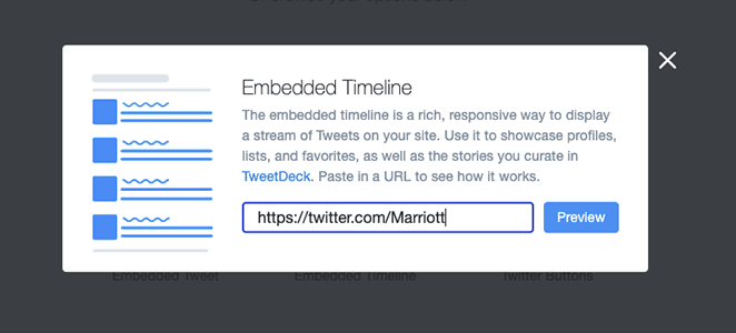 twitter-profil-url - SeedProd embed timeline twitter profile URL