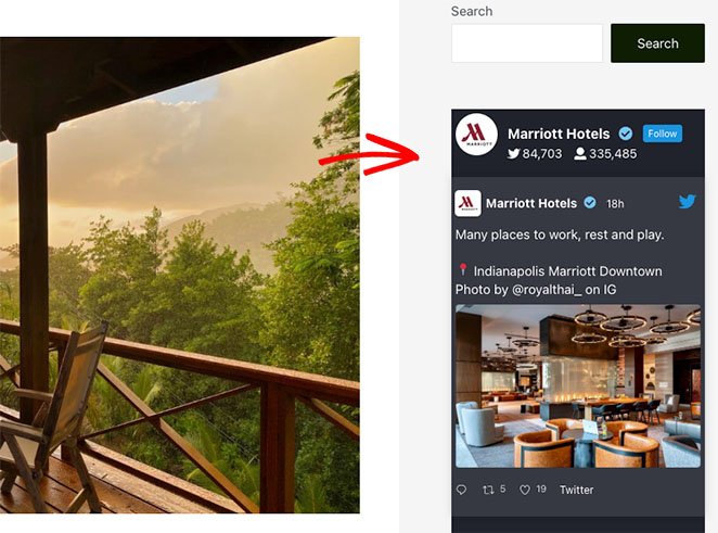 twiter-widget-wordpress - SeedProd twitter widget WordPress sidebar