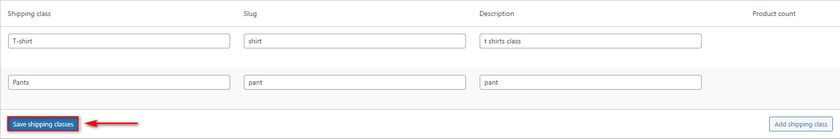 Versandklasse sparen woocommerce Flatrate Versand hinzufügen