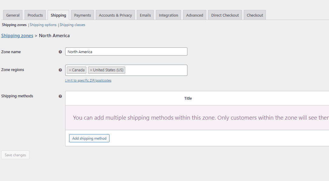Woocommerce-Flatrate-Versand hinzufügen - Flatrate-Versandmethode hinzufügen