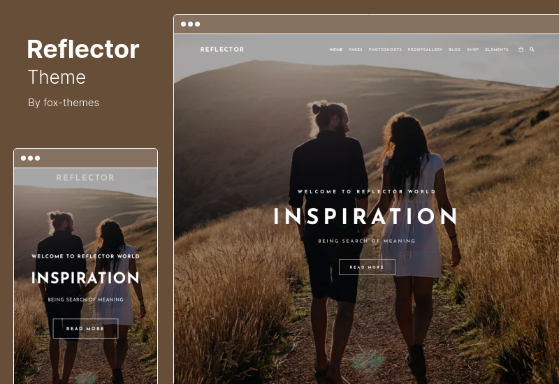 Reflector Theme - Тема WordPress для фотостудий и фотографов