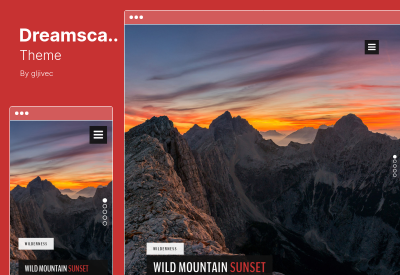 Dreamscape Theme — адаптивная тема WordPress для блога о фотографии