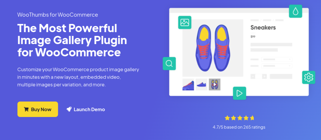 Situs web plugin WooThumbs untuk WooCommerce.