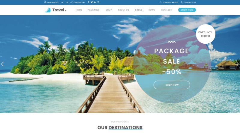10+ Tema WordPress Sewa Liburan Teratas 9 Love Travel WordPress Theme