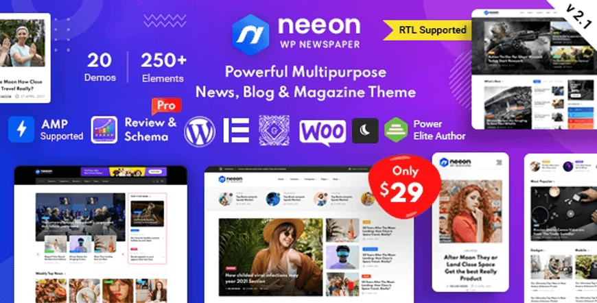 Neeon - 기술 블로그 WordPress 테마
