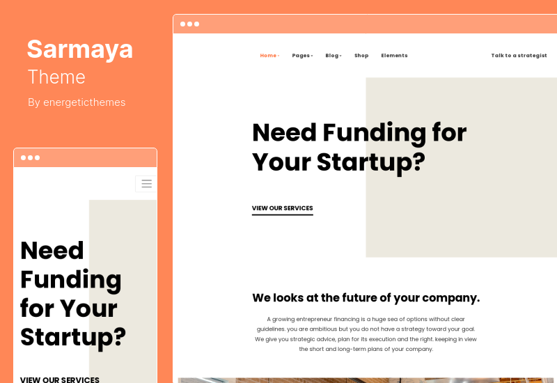Tema Sarmaya - Tema WordPress per la consulenza finanziaria