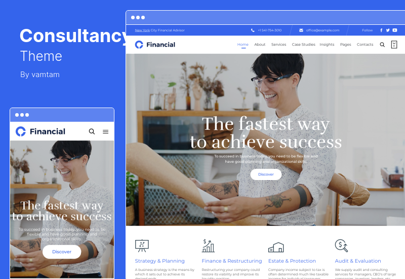 Tema di consulenza - Tema WordPress di consulenza