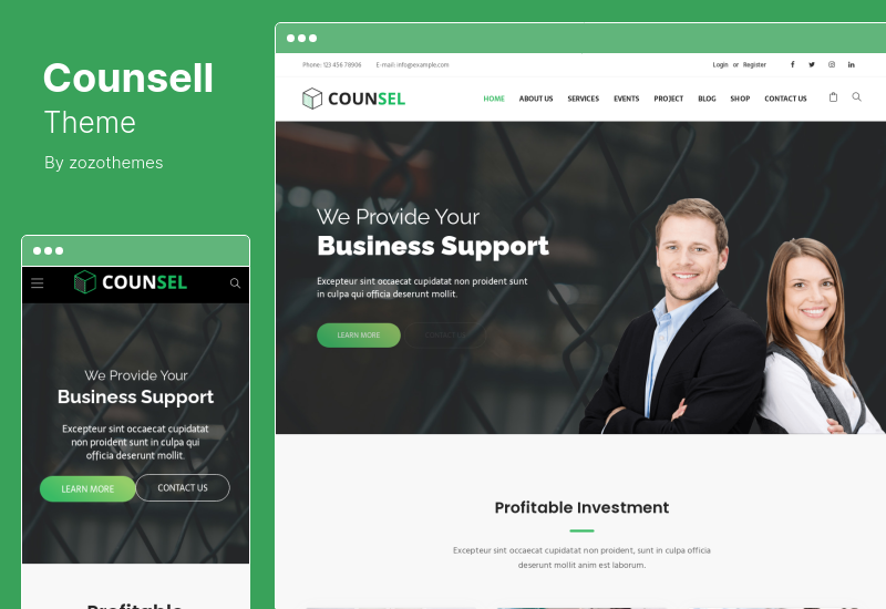 Tema di consulenza - Tema WordPress di consulenza