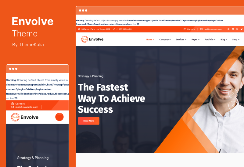 Envolve Theme - Tema WordPress di consulenza aziendale