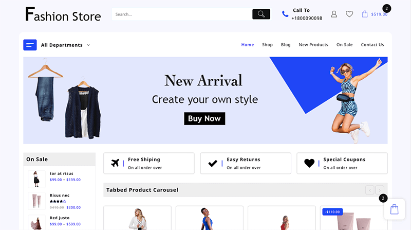 9最高のWooCommerceWordPressテーマ2022(高速でレスポンシブ)9 jot shop clothing 13