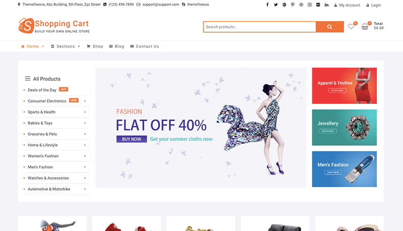9最高のWooCommerceWordPressテーマ2022(高速でレスポンシブ)8 shoppingcart theme 31