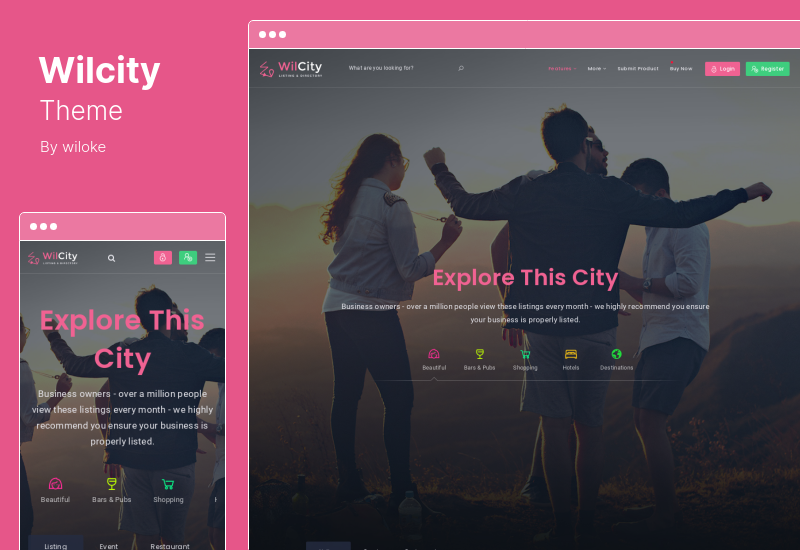 Тема Wilcity — тема WordPress со списком каталогов