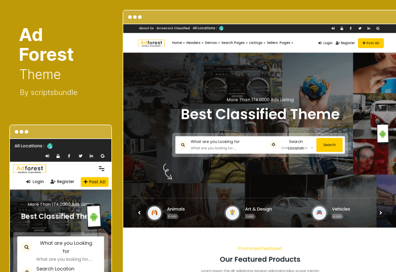 AdForest Theme - Тема WordPress для классифицированных объявлений