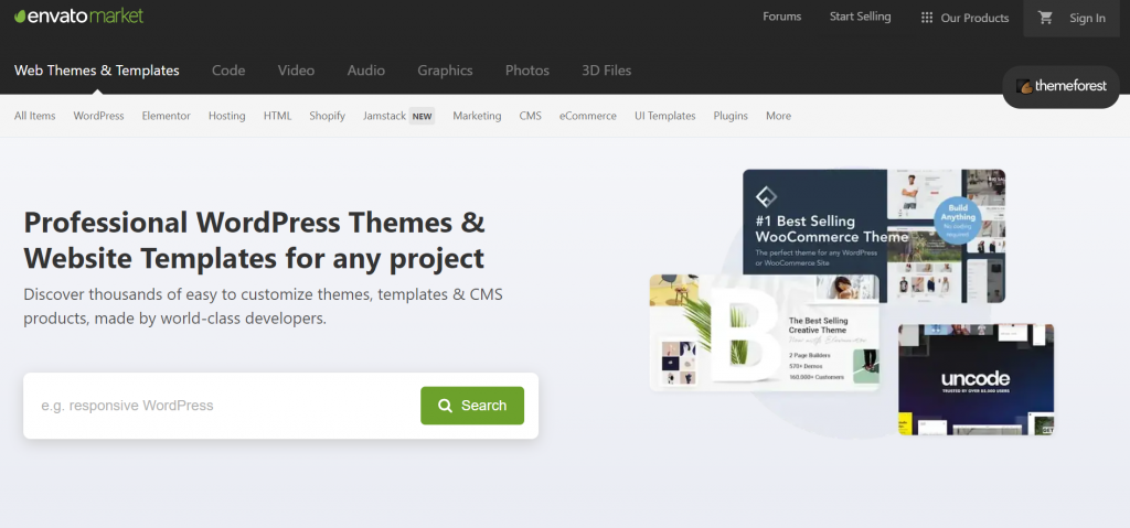 Berapa Biaya Hosting Situs Web pada tahun 2022? (5 Jenis Paket) 3 Themeforest