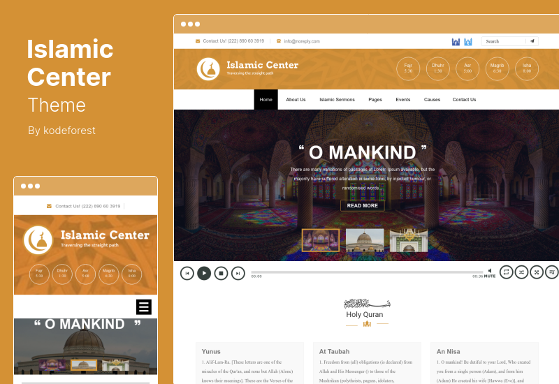 Tema Islamic Center - Tema WordPress Religius