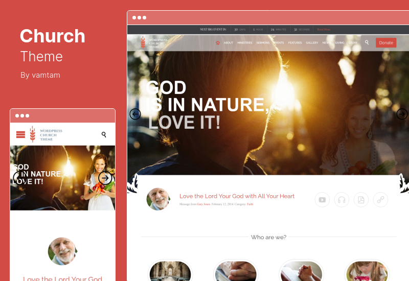 Tema Gereja - Tema WordPress Gereja