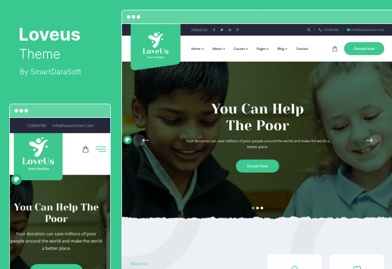 Loveus Theme - Tema WordPress Amal Nirlaba