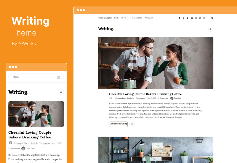 Tema de escritura - Tema de WordPress para blog personal