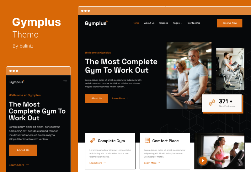 Gymplusテーマ-Gym&FitnessElementorテンプレートキット