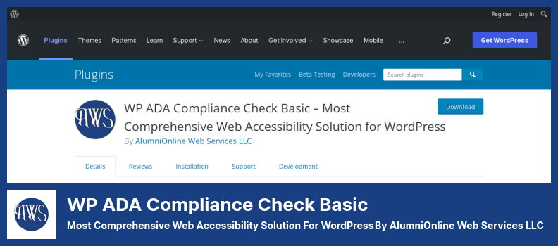 Complemento básico de verificación de cumplimiento de WP ADA: la solución de accesibilidad web más completa para WordPress