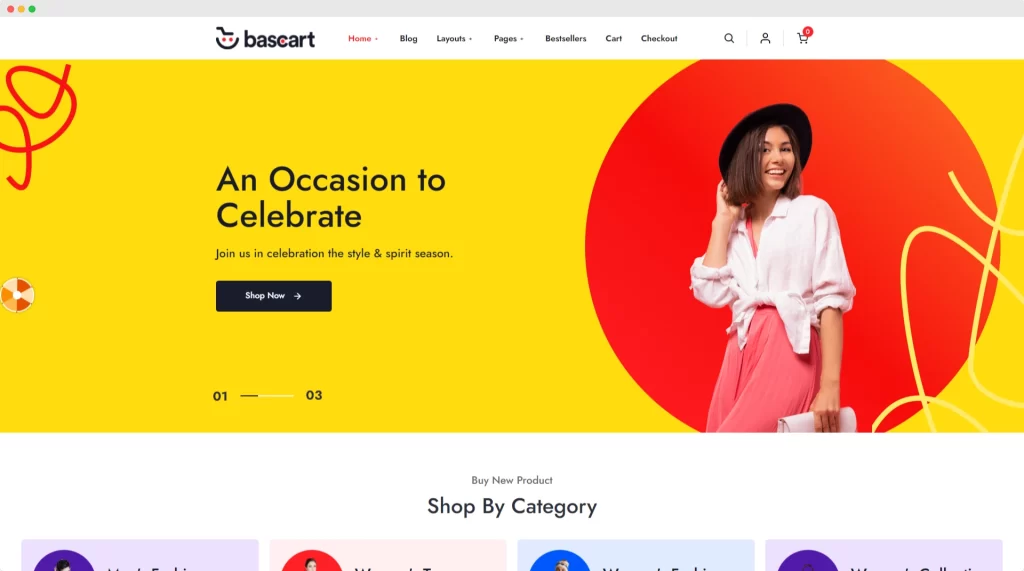 Bascart-マルチベンダーマーケットプレイスとWoocommerceWordPressテーマとビルダー