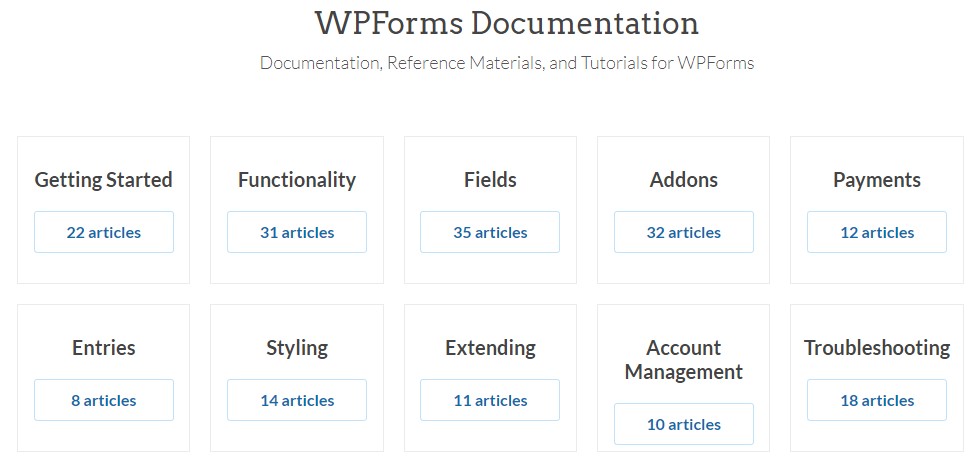 WPForms 文檔