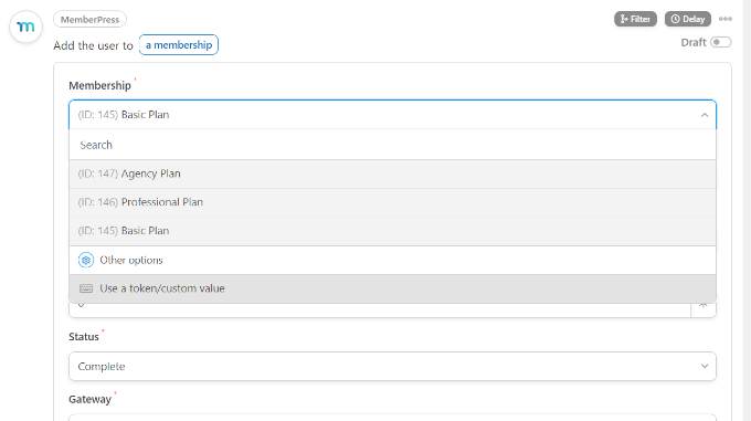 حدد خطة العضوية Select a membership plan