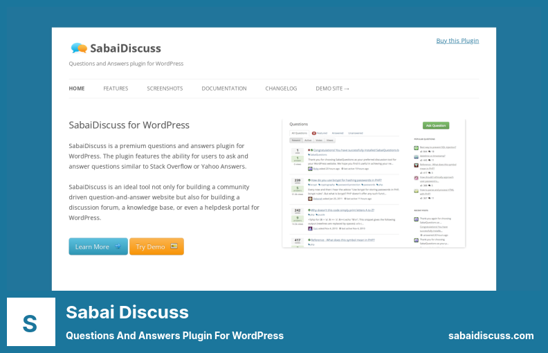 Sabai Discuss Plugin - Wtyczka pytań i odpowiedzi dla WordPress