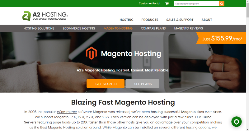 a2hosting schnelles Magento-Hosting