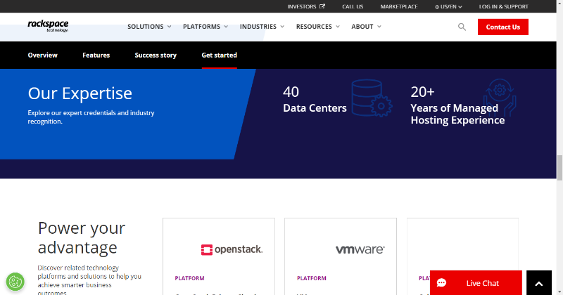 Rackspace-Homepage