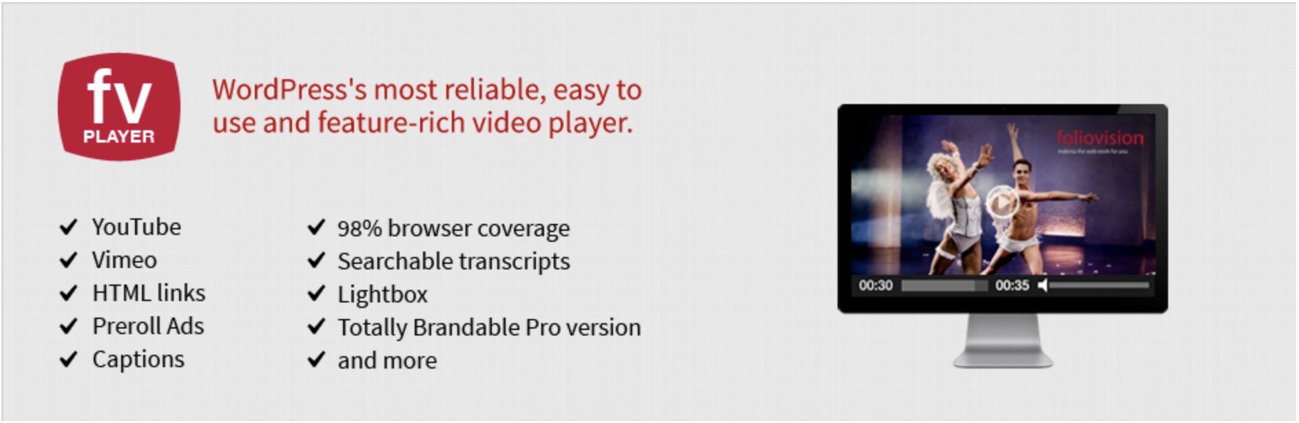 Flowplayer الصفحة الرئيسية للفيديو