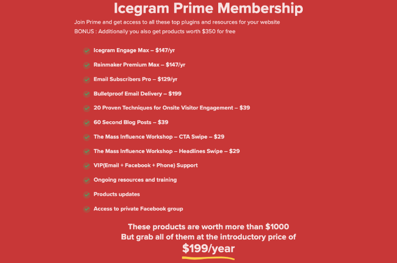 アイスグラムプライム-IsItWP-無料のWordPressテーマ検出器 Icegram prime membership