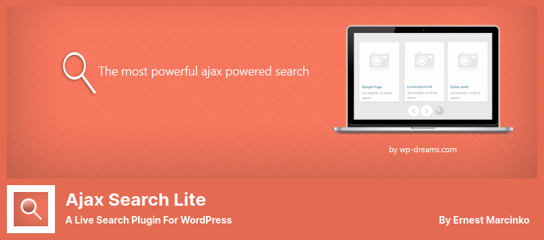 Ajax Search Lite Plugin - Plugin Pencarian Langsung Untuk WordPress