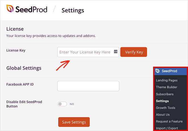 seedprod-settings - SeedProd SeedProd settings page