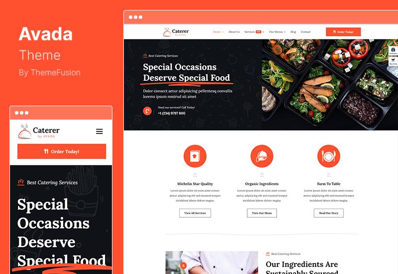 ธีม Avada - ตัวสร้างเว็บไซต์ WooCommerce Theme